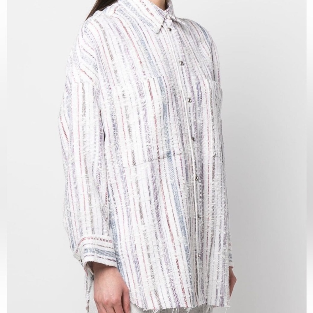 IRO Tweed Shirt “Cherry” in Ecru 38 M